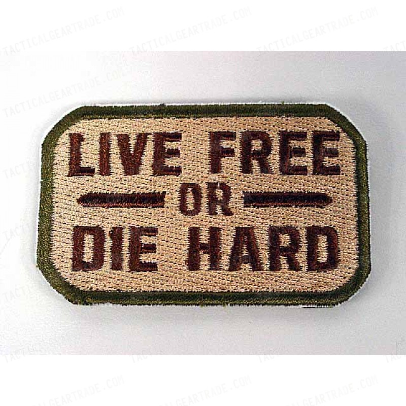 Live Free or Die Hard Velcro Patch Multi Camo