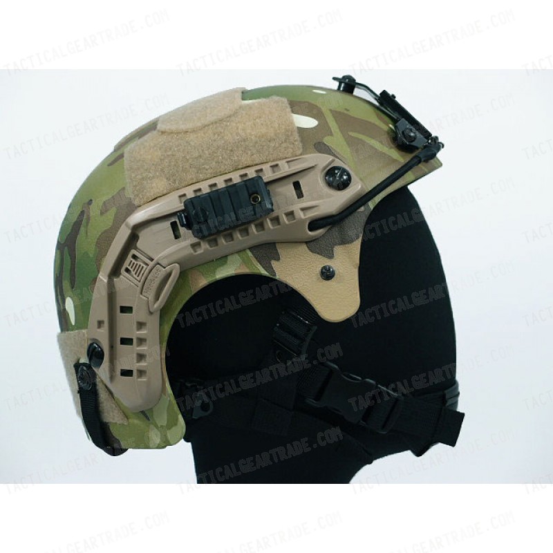 IBH Helmet with NVG Mount & Side Rail Multi Camo