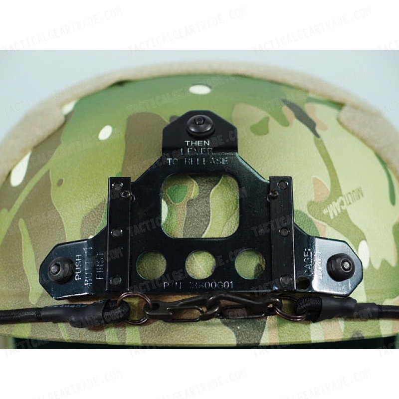 IBH Helmet with NVG Mount & Side Rail Multi Camo