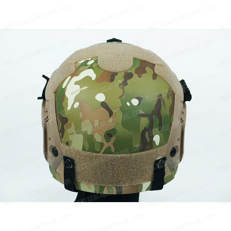 IBH Helmet with NVG Mount & Side Rail Multi Camo