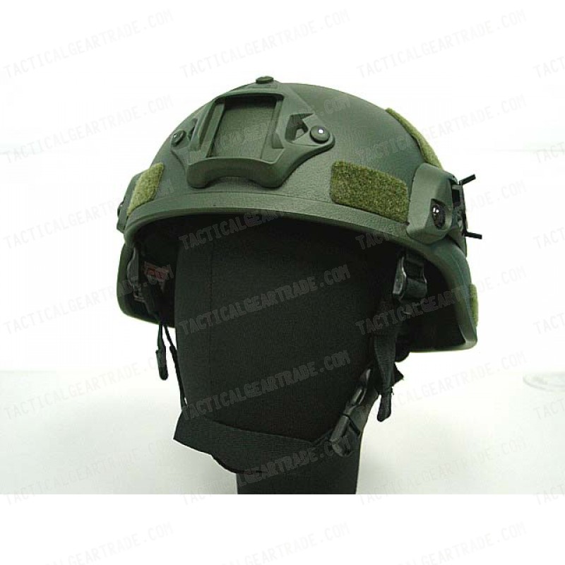 MICH TC-2000 ACH Helmet with NVG Mount & Side Rail OD