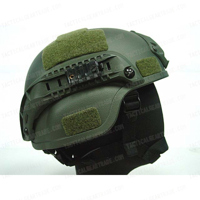 MICH TC-2000 ACH Helmet with NVG Mount & Side Rail OD