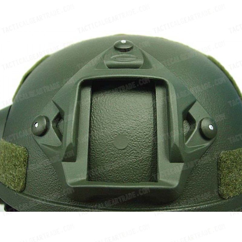 MICH TC-2000 ACH Helmet with NVG Mount & Side Rail OD