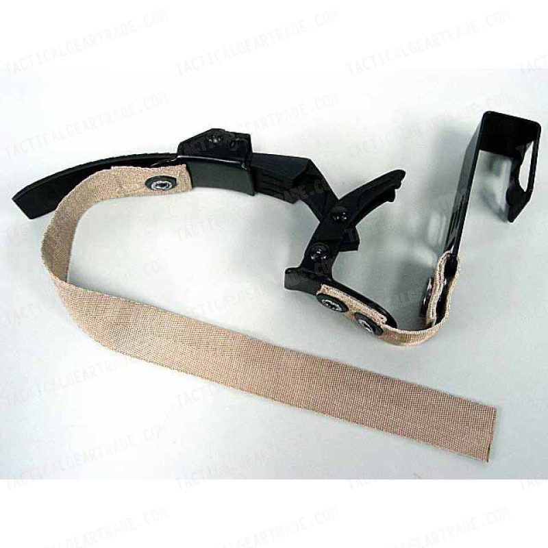 NVG Night Vision Goggle Helmet Mount Strap Tan