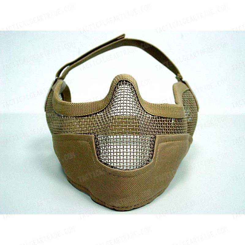 Stalker Type Half Face Metal Mesh Raider Mask Ver. 2 Tan