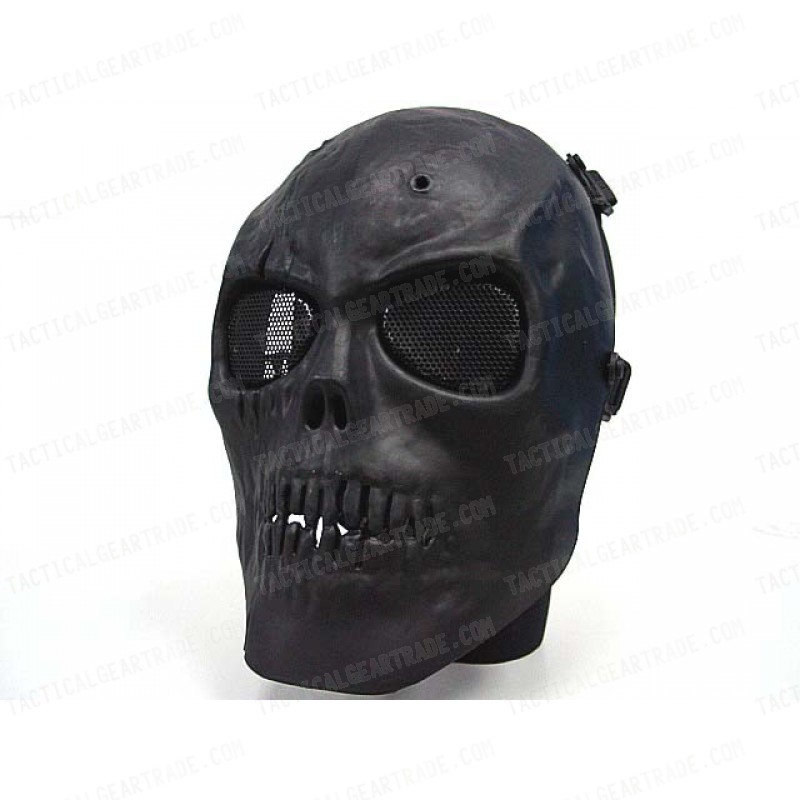 Army of Two Skull Full Face Airsoft Protector Mask Black