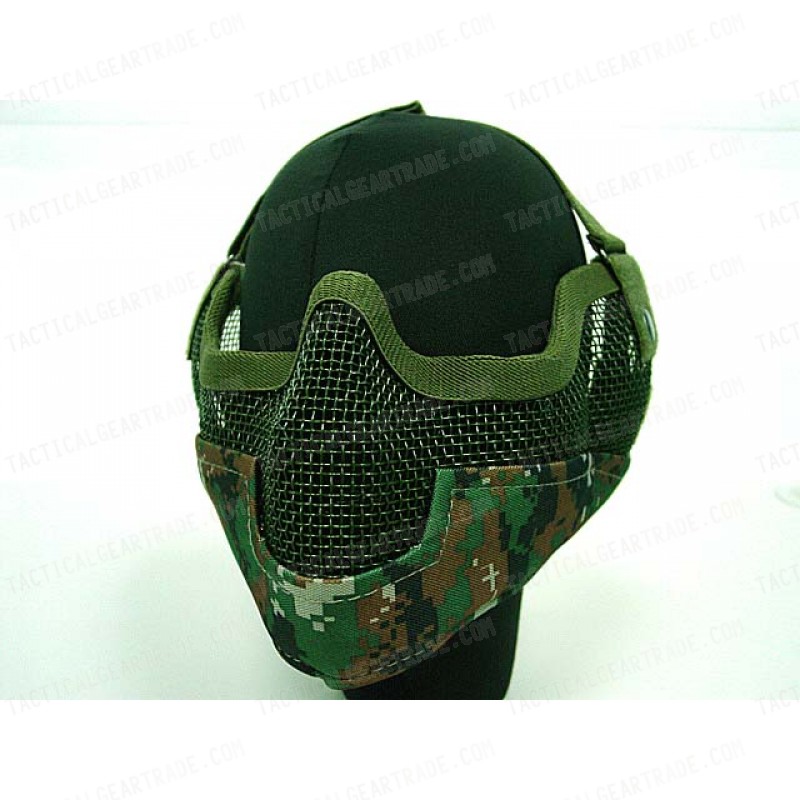 Stalker Type Half Face Metal Mesh Mask Ver. 2 Digital Woodland