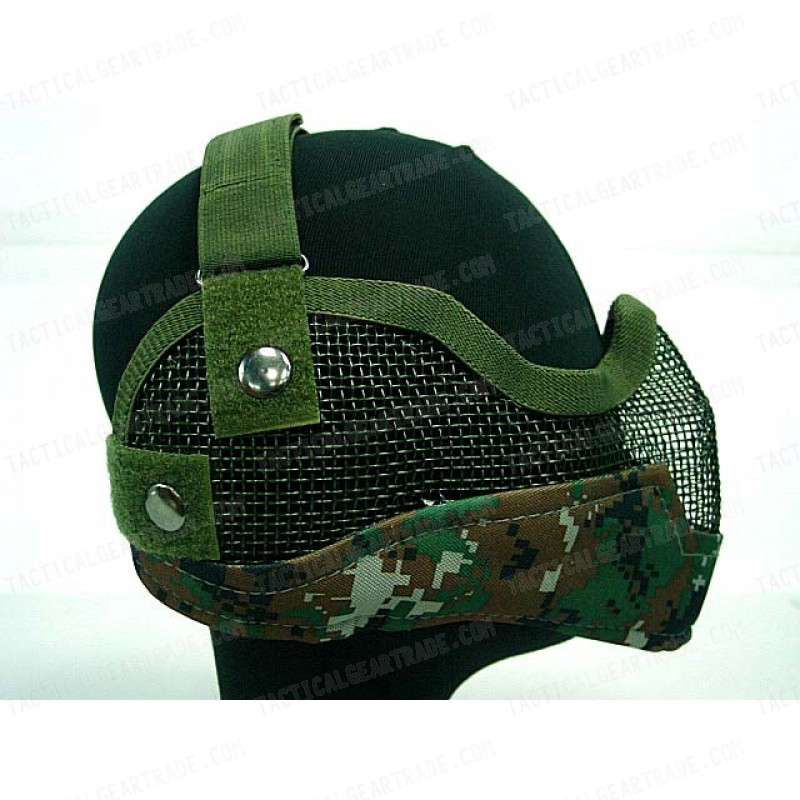 Stalker Type Half Face Metal Mesh Mask Ver. 2 Digital Woodland