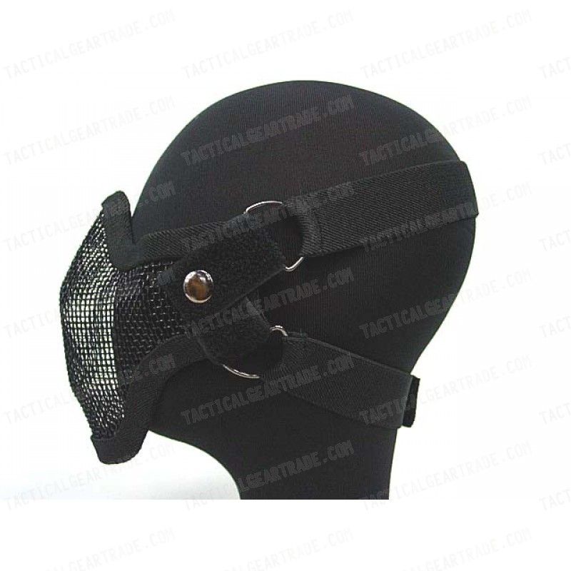 Black Bear Airsoft Stalker Style Shadow Mesh Mask Black