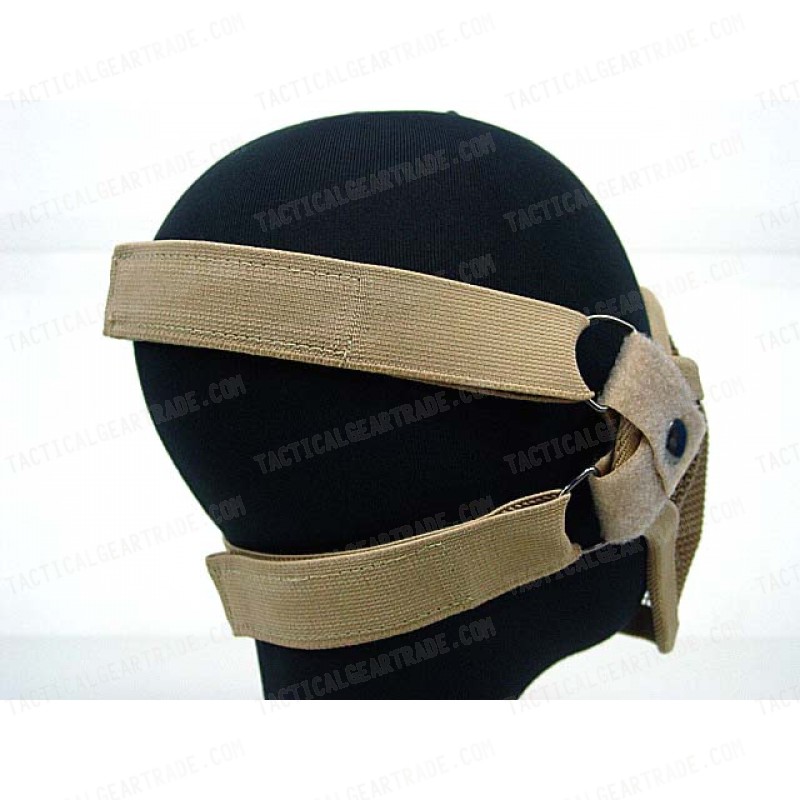 Black Bear Airsoft Stalker Style Shadow Mesh Mask Tan
