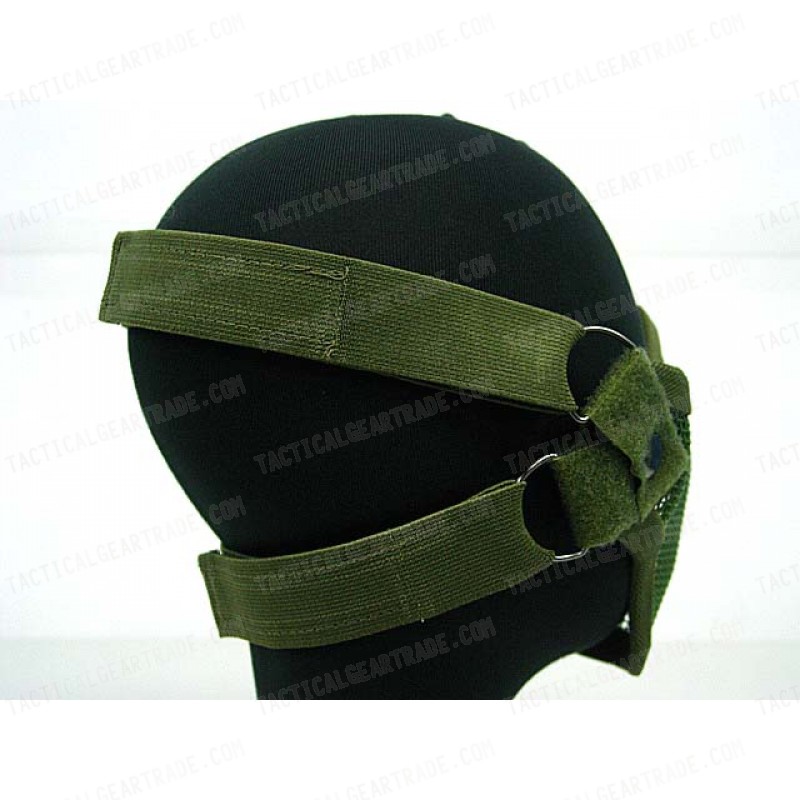 Black Bear Airsoft Stalker Style Shadow Mesh Mask OD