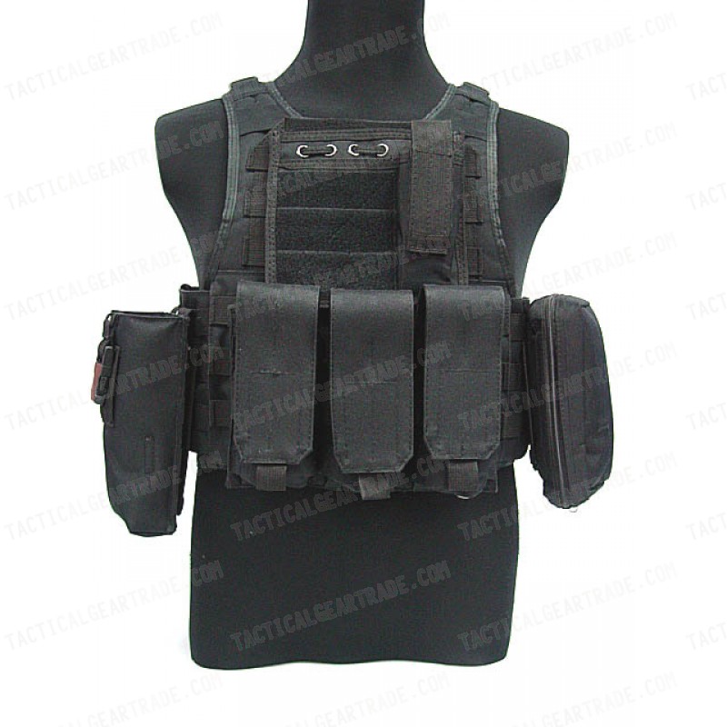 USMC MOD Molle Assault Plate Carrier Vest Black