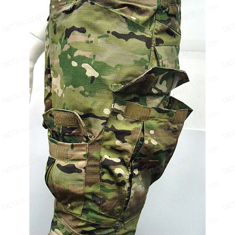 CP Gen 2 Style Tactical Combat Pants with Knee Pads Multi Camo