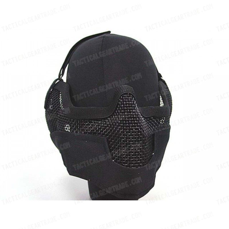 Black Bear Airsoft Stalker BAT Style Raider Mesh Mask Black