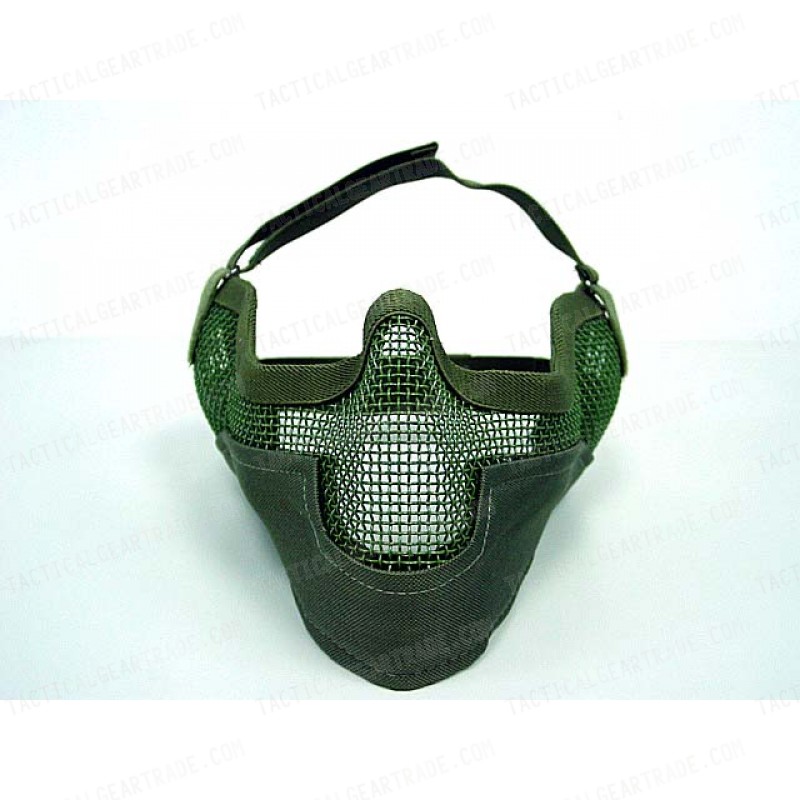 Black Bear Airsoft Stalker BAT Style Raider Mesh Mask OD