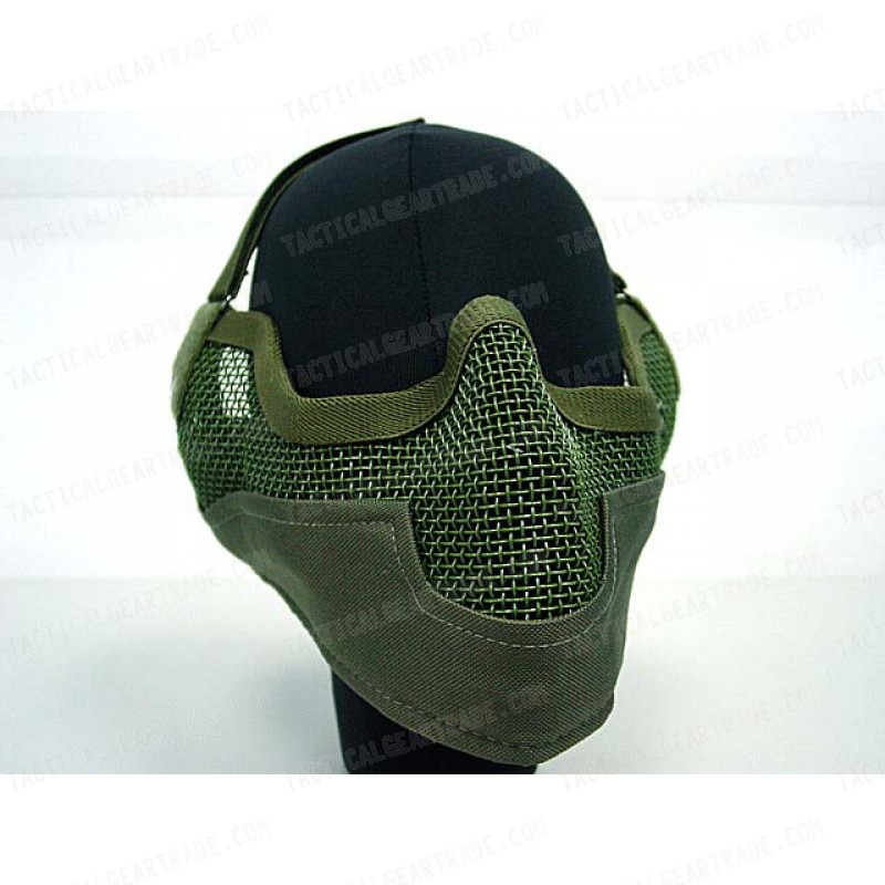 Black Bear Airsoft Stalker BAT Style Raider Mesh Mask OD