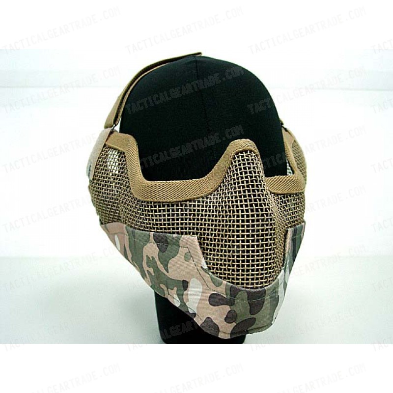 Black Bear Airsoft Stalker BAT Style Raider Mesh Mask Multi Camo