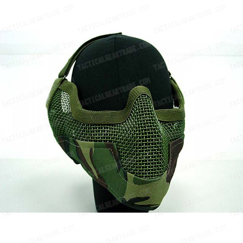 Black Bear Airsoft Stalker BAT Raider Mesh Mask Woodland Camo