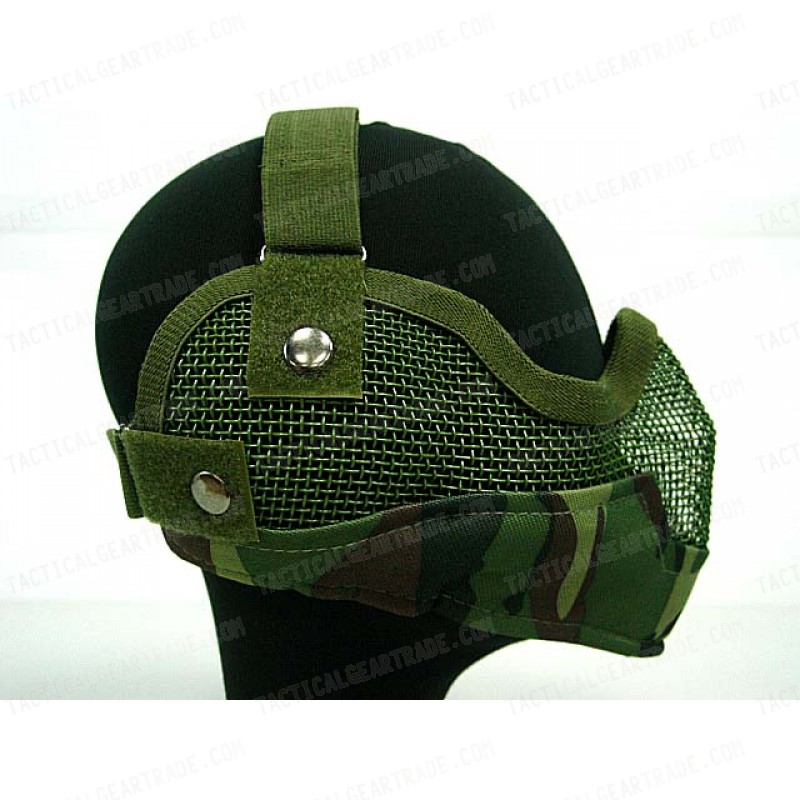 Black Bear Airsoft Stalker BAT Raider Mesh Mask Woodland Camo