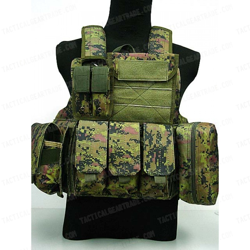 Molle Combat Strike Plate Carrier CIRAS Vest CADPAT Digital Camo