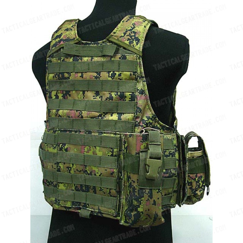 Molle Combat Strike Plate Carrier CIRAS Vest CADPAT Digital Camo