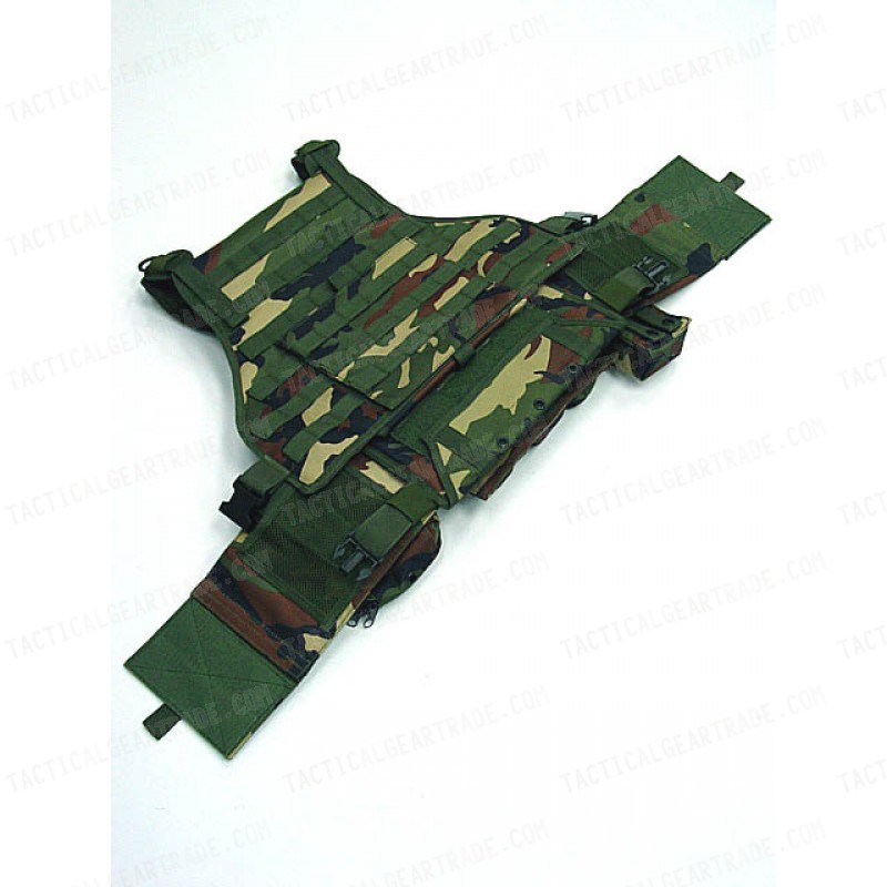 USMC MOD Molle Assault Plate Carrier Vest Camo Woodland