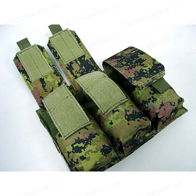 Airsoft Molle Triple Magazine Pouch CADPAT Digital Woodland Camo