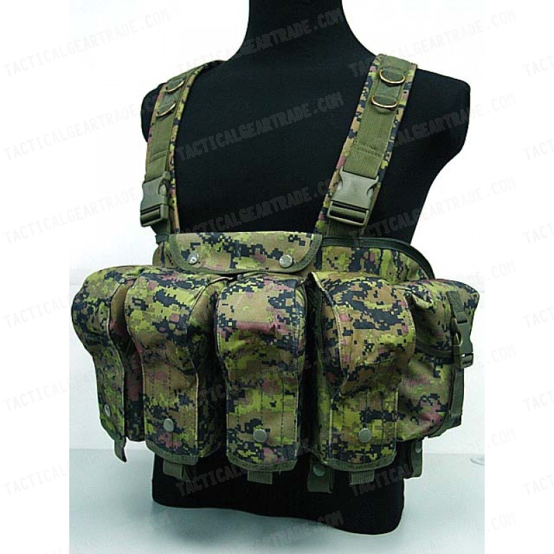 AK Magazine Chest Rig Carry Vest CADPAT Digital Woodland Camo