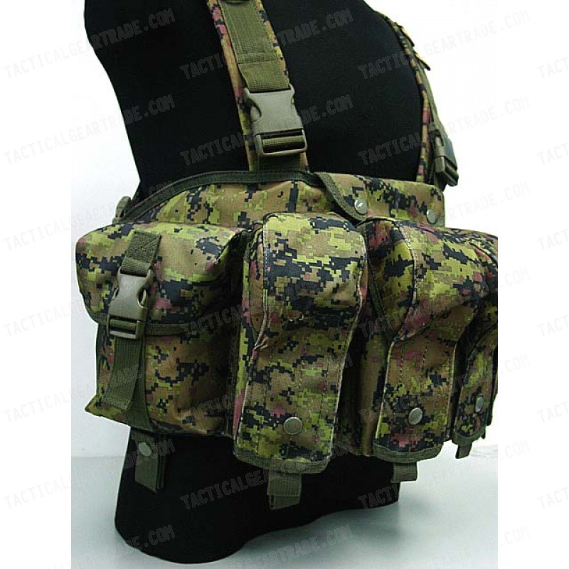 AK Magazine Chest Rig Carry Vest CADPAT Digital Woodland Camo