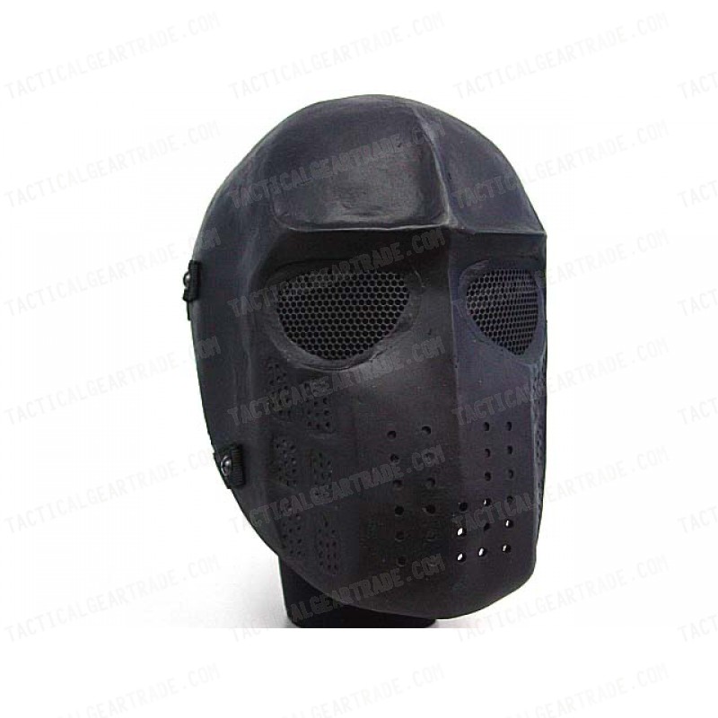 Full Face Ghost Recon Airsoft Mesh Goggle Mask Black