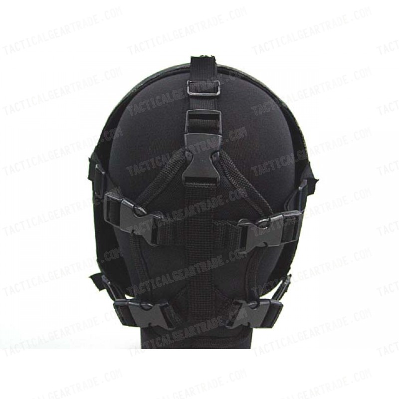 Full Face Ghost Recon Airsoft Mesh Goggle Mask Black