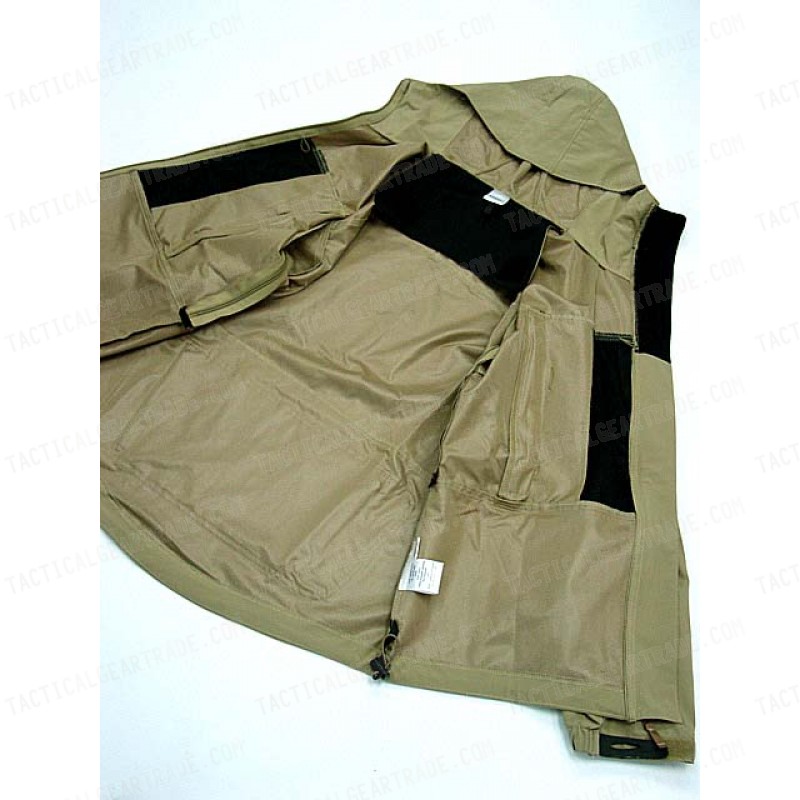 Gen 4 Hoodie Soft Shell Waterproof Jacket Tan