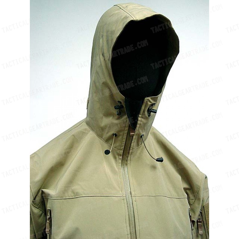 Gen 4 Hoodie Soft Shell Waterproof Jacket Tan