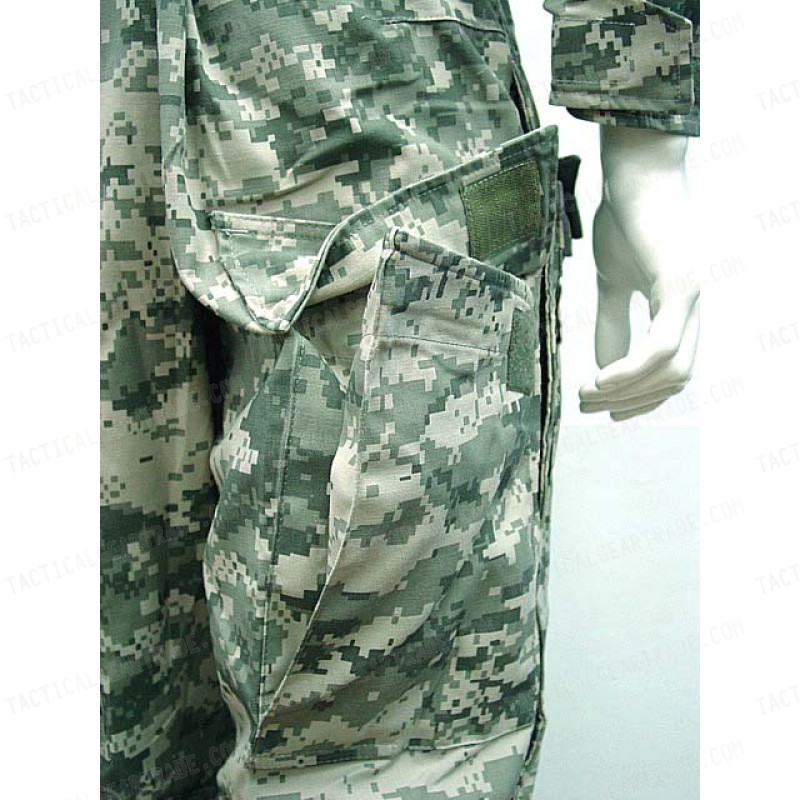 Tactical Combat Pants with Knee Pads Digital ACU Camo