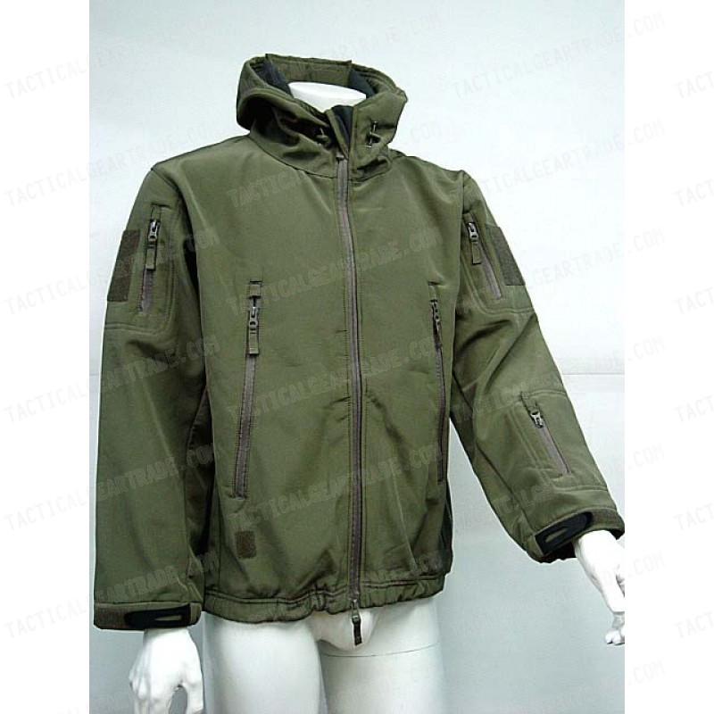 Stealth Hoodie Shark Skin Soft Shell Waterproof Jacket OD for $52.49