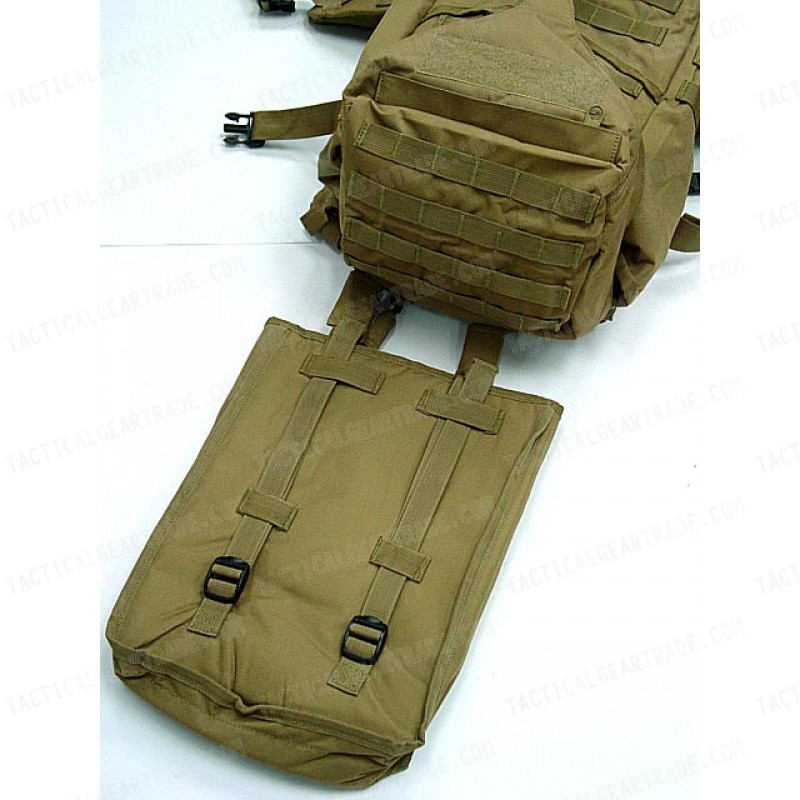 Tactical Molle Rifle Gear Combo Backpack Coyote Brown