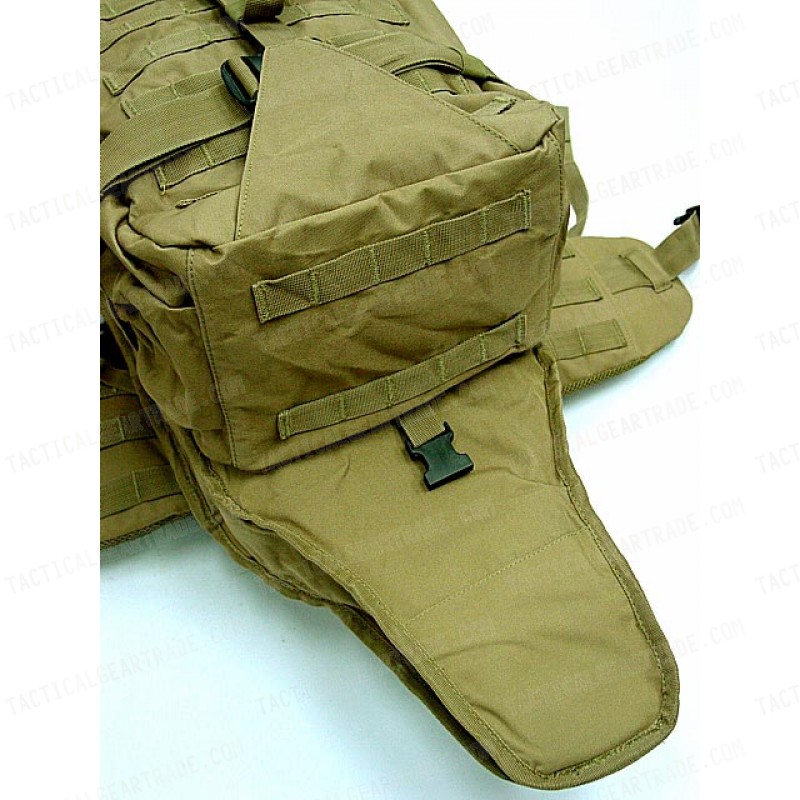 Tactical Molle Rifle Gear Combo Backpack Coyote Brown