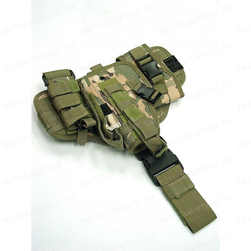 Component Molle Drop Leg Pistol Holster Multi Camo