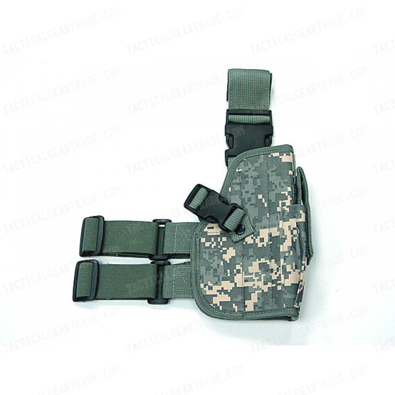 Tactical Drop Leg Pistol Holster Digital ACU Camo