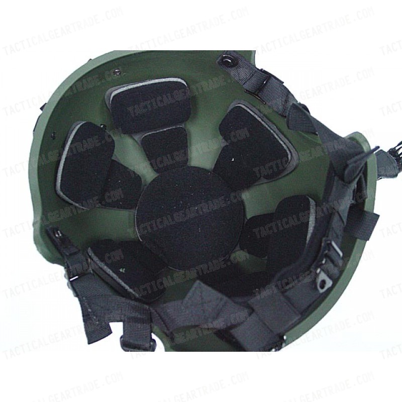USMC IBH Helmet OD w/ NVG PVS-7 Goggle Mount