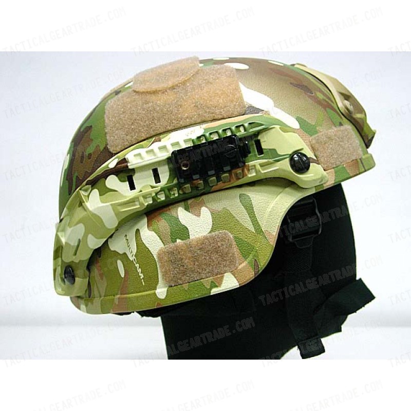 MICH TC-2000 ACH Helmet with NVG Mount & Side Rail Multi Camo