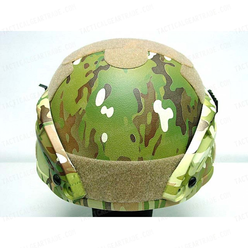 MICH TC-2000 ACH Helmet with NVG Mount & Side Rail Multi Camo