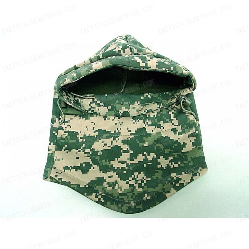 Balaclava Fleece Hood Full Face Head Mask Digital ACU Camo