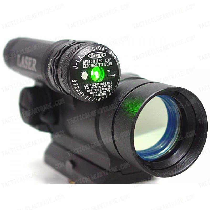 Comp M4 Type Red/Green Dot Sight Scope w/Green Laser & Killflash