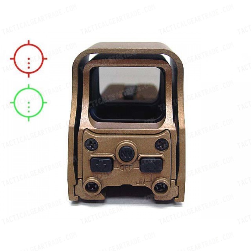 Holographic Tactical 552 Type Red/Green Reflex Dot Sight Tan