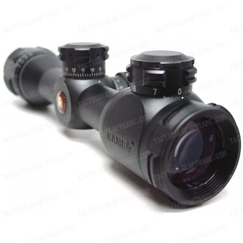 Rambo EL 4x32 AOIR Red Illuminated Hunting Reticle Rifle Scope