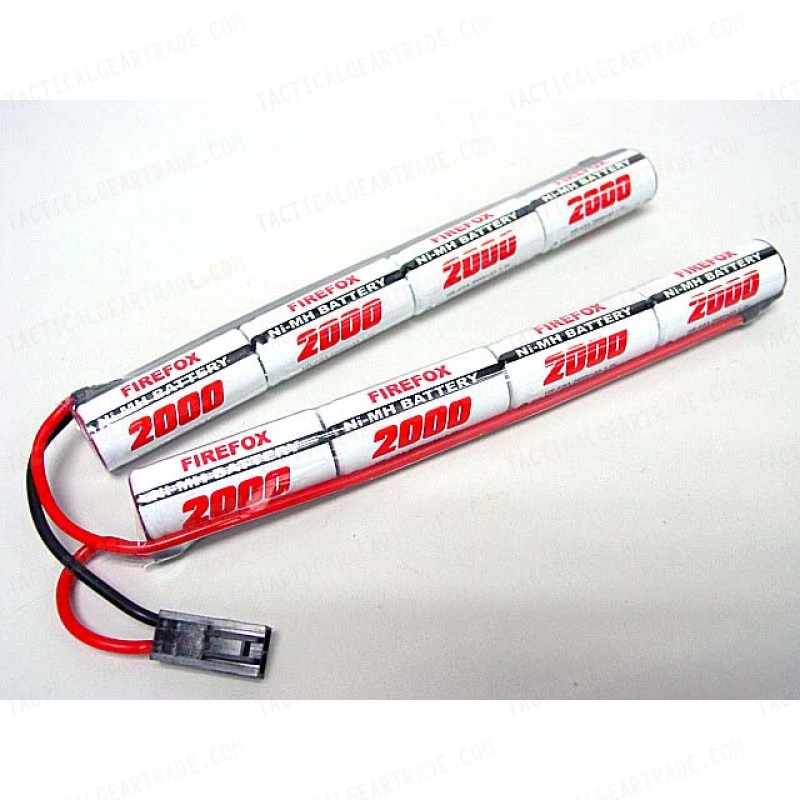 Firefox 9.6V 2000mAh Ni-MH Airsoft AEG RC CQB/R Battery