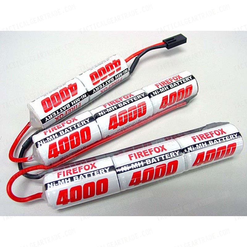 Firefox 9.6V 4000mAh Ni-MH Airsoft Crane Stock Battery