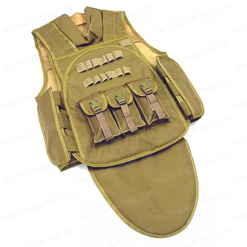 Airsoft Paintball Tactical Combat Assault Vest Coyote Brown