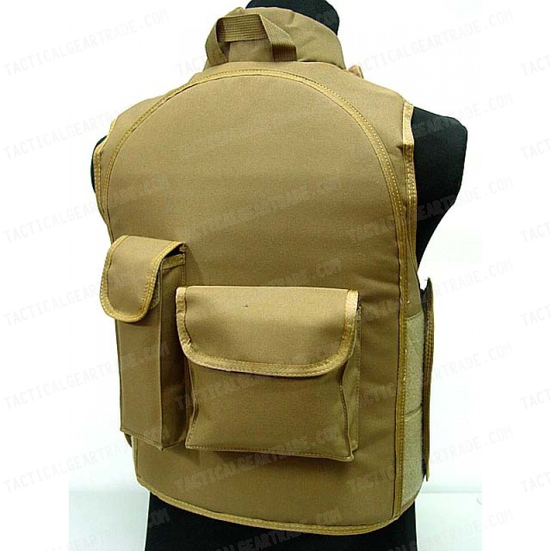 Airsoft Paintball Tactical Combat Assault Vest Coyote Brown